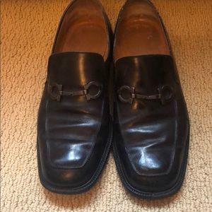 Mens Salvatore Ferragamo 10EE Black Loafer